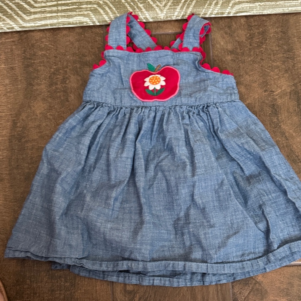 Gymboree Denim Dress with Red Accents